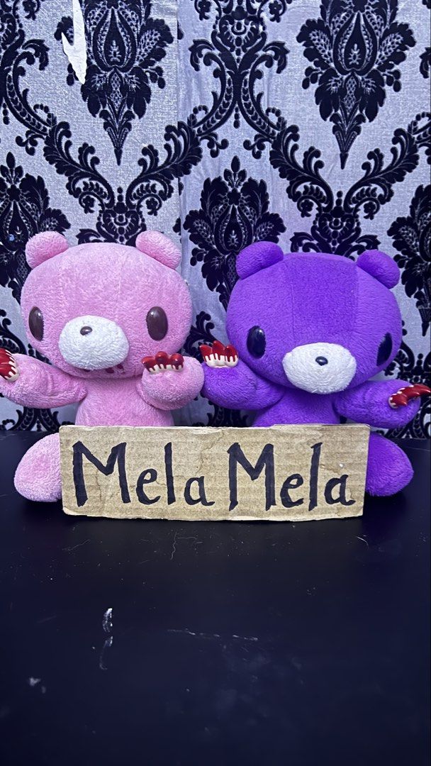 Gloomy Bear Plushies - Pink & Purple (Category: Plushies & Soft Toys) located in Bulacan. Submitted by darkside_apparel (Listing ID 1463230589, Image 1). Description: Flaws: Pink Faded etiketa Mine now pay later No cancellation No Return N Refund Reminder: We are not liable on any lost or damage of parcel..