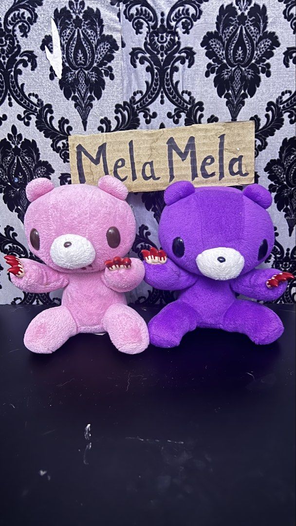 Gloomy Bear Plushies - Pink & Purple (Category: Plushies & Soft Toys) located in Bulacan. Submitted by darkside_apparel (Listing ID 1463230589, Image 2). Description: Flaws: Pink Faded etiketa Mine now pay later No cancellation No Return N Refund Reminder: We are not liable on any lost or damage of parcel..