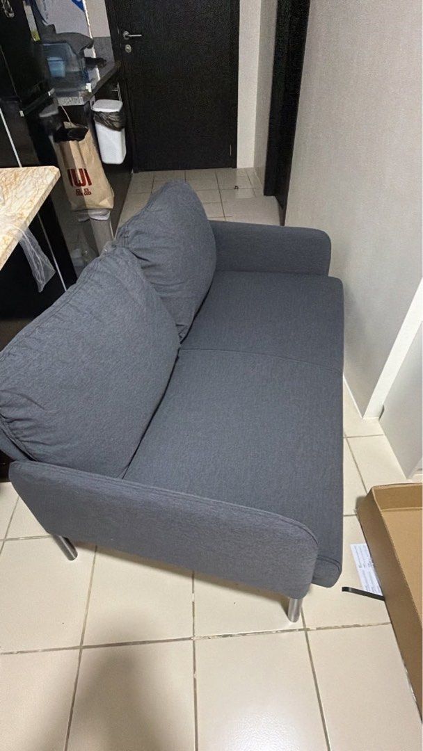 Glostad IKEA Sofa (Category: Sofas) located in Manila. Submitted by safeshackph (Listing ID 1463324219, Image 1). Description: - Glostad Sofa from IKEA - Assembled already - Bought first week of September - Minimal usage - Compact design, ideal for smaller spaces - Suitable for living rooms or bedrooms RFS: moved out and no space for it 📍 Pickup at Monumento, Caloocan.