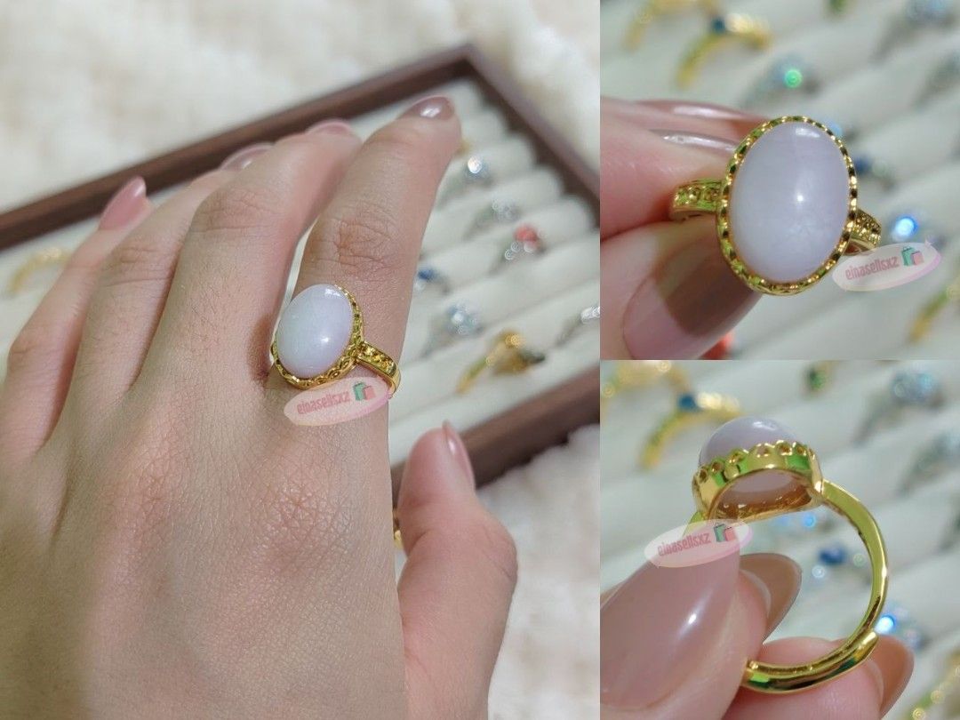 Gold Plated Lavender/ Pink Kunzite Cabochon Ring (Category: Rings) located in Basista. Submitted by einasellsxz (Listing ID 1463231475, Image 1). Description: .