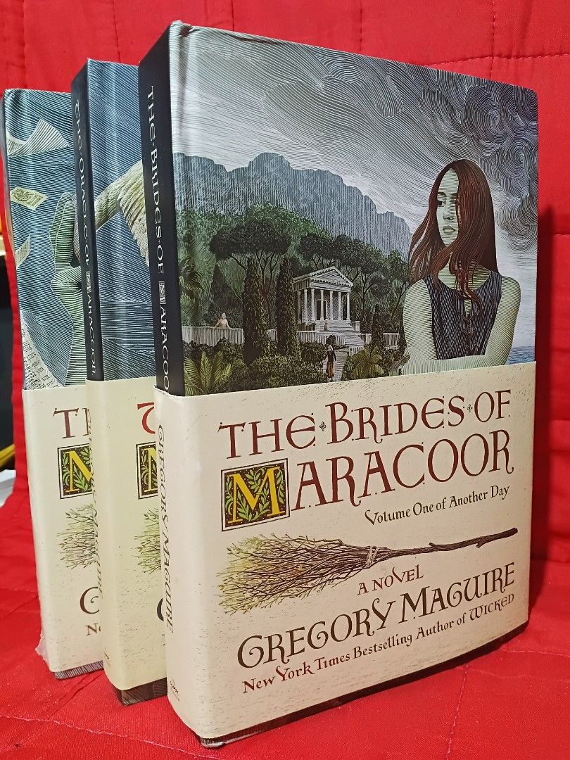 Gregory Maguire's Another Day Series (Category: Storybooks) located in Manila. Submitted by krishna_ayanami (Listing ID 1463320188, Image 3). Description: - Set includes the first 3 books of Gregory Maguire's The Other Side of the Wall series. - Titles: The Brides of Maracoor, The Oracle of Maracoor, and The Witch of Maracoor. - All books are hardcover editions. - Ideal for fans of fantasy and magical realism genres..
