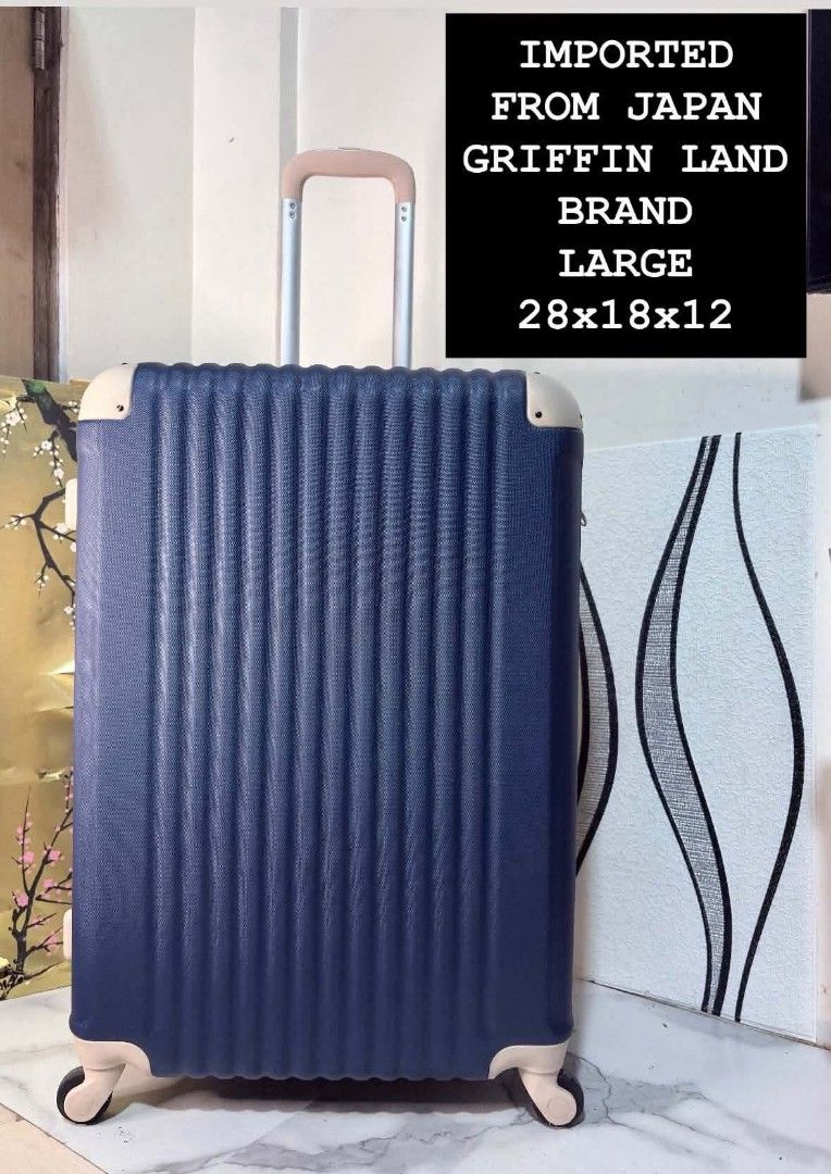 Griffin land (Category: Luggage) located in Manila. Submitted by jzjapansurplus (Listing ID 1463280022, Image 1). Description: 🇯🇵IMPORTED FROM JAPAN ORIGINAL GRIFFIN LAND BRAND LARGE SIZE LUGGAGE 🇯🇵 🎯 KEY LOCK (TSA APPROVED) 🎯 EXPANDABLE 🎯 LIGHTWEIGHT 🎯 SMOOTH 360 WHEELS 🎯 DURABLE CASE 🎯 TOP AND SIDE HANDLE CARRY 🎯 SMOOTH PUSH HANDLE TROLLEY 🎯 WIDE SPACE CAPACITY NO ISSUE.. MINIMAL SIGN OF USAGE ‼️.