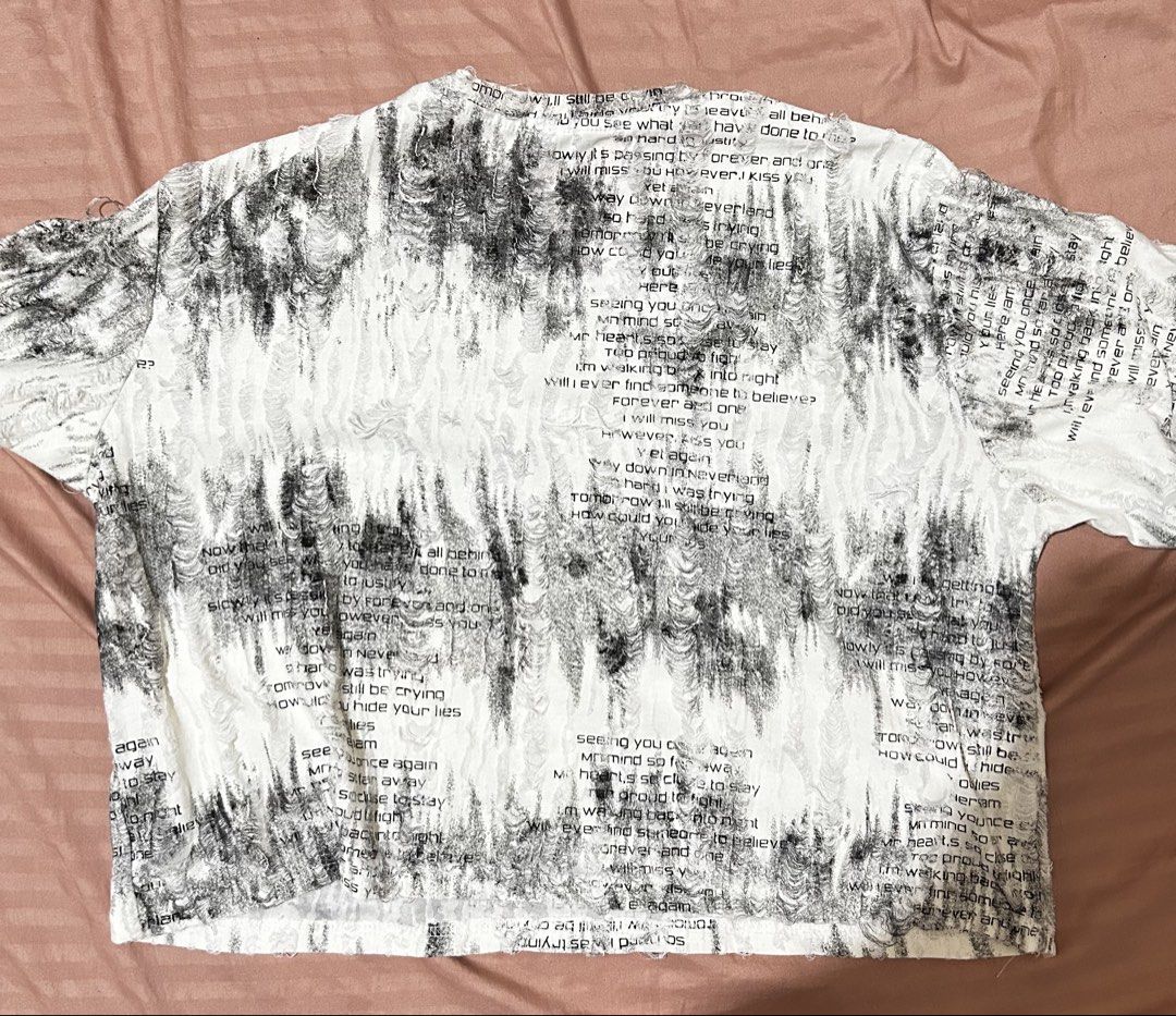 grunge graphic white tee | y2k emo goth affliction (Category: Tshirts & Polo Shirts ) located in Tagaytay City. Submitted by siegeoftroy (Listing ID 1463241678, Image 2). Description: no when worn.