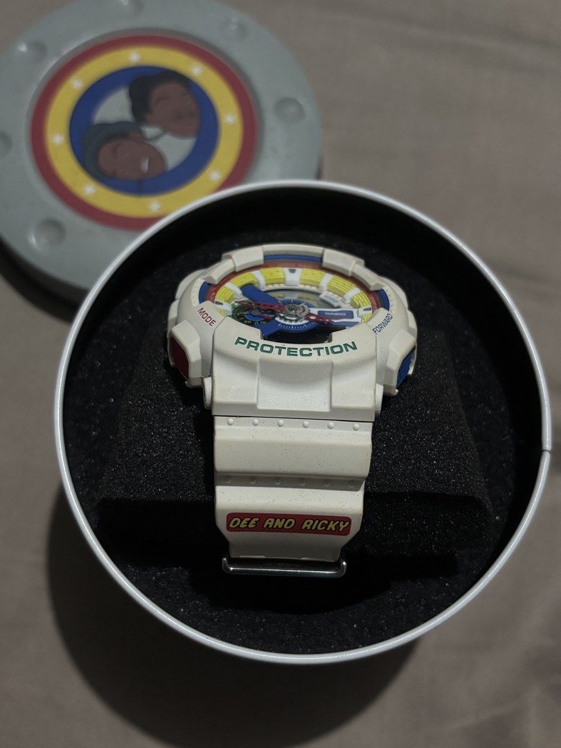 G-Shock Limited Edition Dee and Ricky (Category: Men's Watches) located in Marikina City. Submitted by preloved.by.ctf (Listing ID 1463223437, Image 3). Description: - Bought from Vancouver Canada - Guaranteed authentic, money back if proven by a professional that its not - Includes original tin packaging and warranty cards and manual - Ideal for G-Shock collectors and enthusiasts - Great market resale value - Look up online and this model is usu
