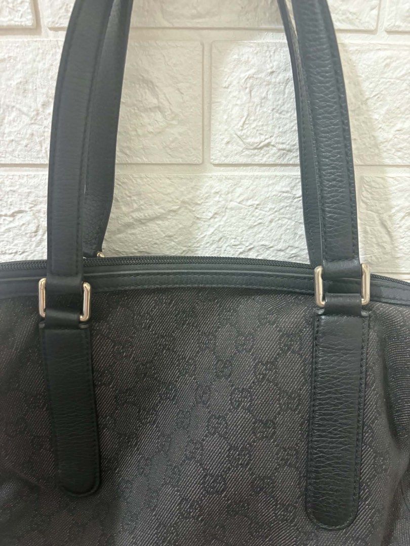 Gucci Denim Bag (Category: Luxury Bags & Wallets) located in Quezon City. Submitted by cel1111 (Listing ID 1463263670, Image 2). Description: Gucci Denim Bag Slightly used No more inclusions ₱14,000.