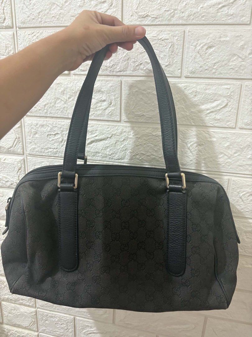 Gucci Denim Bag (Category: Luxury Bags & Wallets) located in Quezon City. Submitted by cel1111 (Listing ID 1463263670, Image 1). Description: Gucci Denim Bag Slightly used No more inclusions ₱14,000.