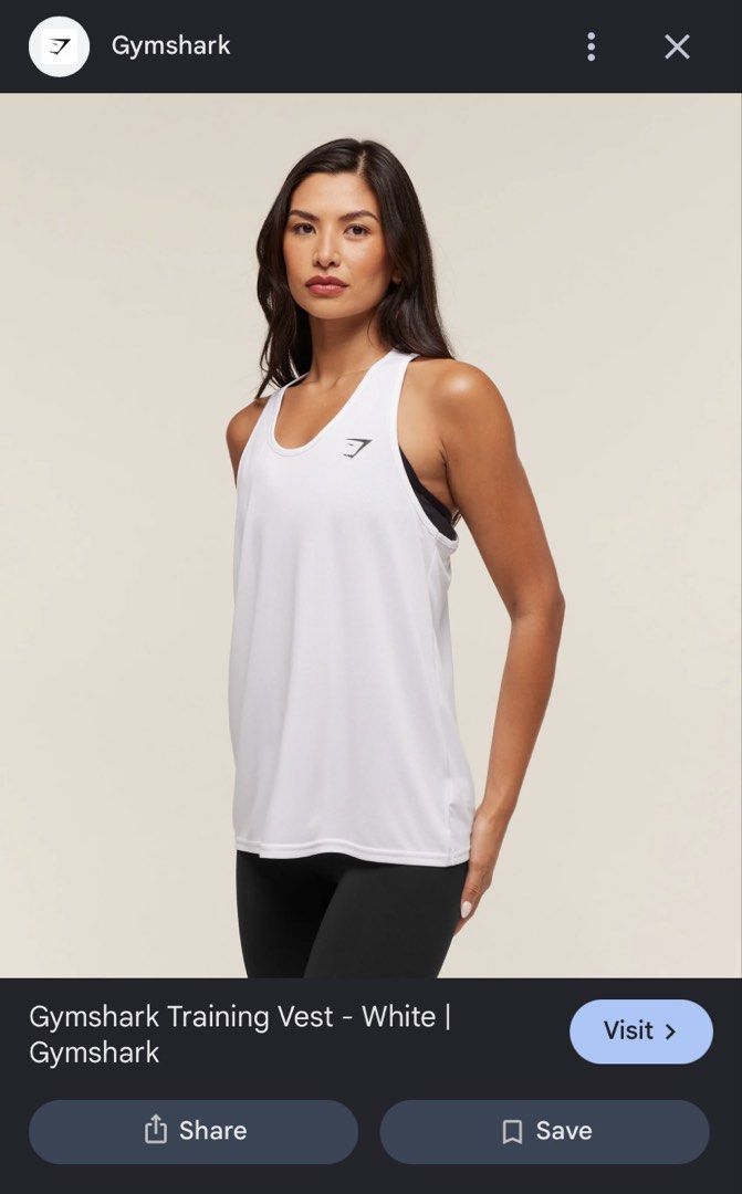 Gymshark Training Vest Tank Top (Category: Activewear) located in Tabaco. Submitted by hidden_gem.2 (Listing ID 1463202783, Image 1). Description: No issue Likenew Xs.