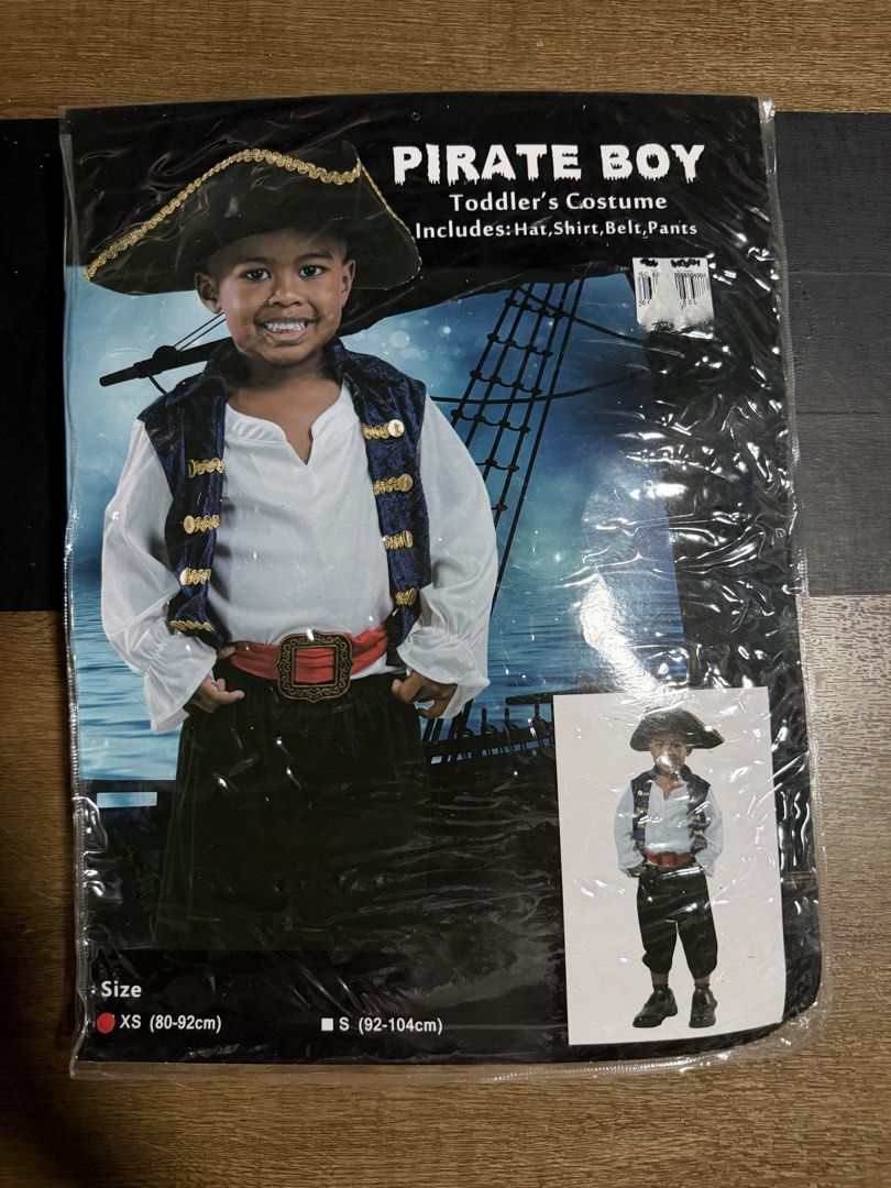 Halloween Costume - Pirate (Category: Babies & Kids Fashion) located in Rizal. Submitted by yannieeeeeeeeee (Listing ID 1463202545, Image 1). Description: Complete set of Pirate Halloween Costume Size XS Fits 2-3 years old Negotiable PM if interested Delivery only.