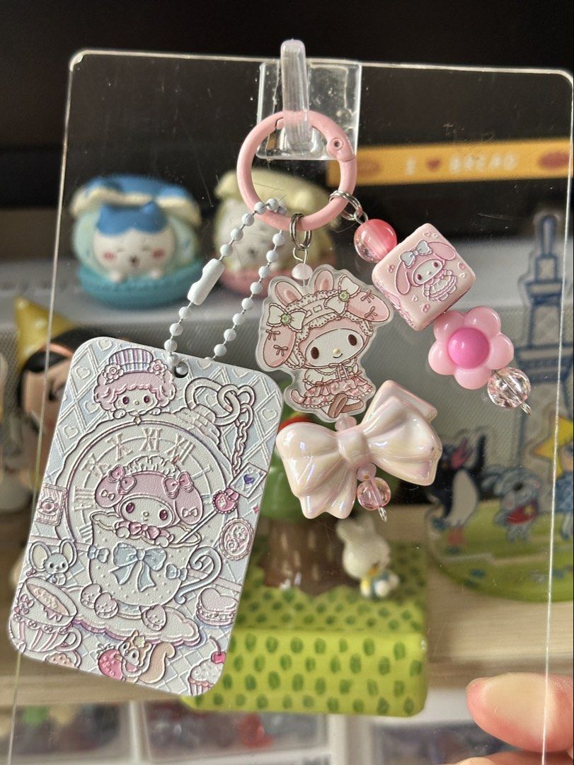 Handmade My Melody Bag Charm (Category: Handmade Craft) located in Cainta. Submitted by pomocha (Listing ID 1463255690, Image 1). Description: 🍀Please read before ordering🍀 🍎These charms are handmade by me 🍎When being delivered to you they will be packed with care with proper packaging (plastic and paper backing) for your charm 🫶 🍎There is usually no duplicates of each charm, so don’t hesitate because i will most likely never stock this des