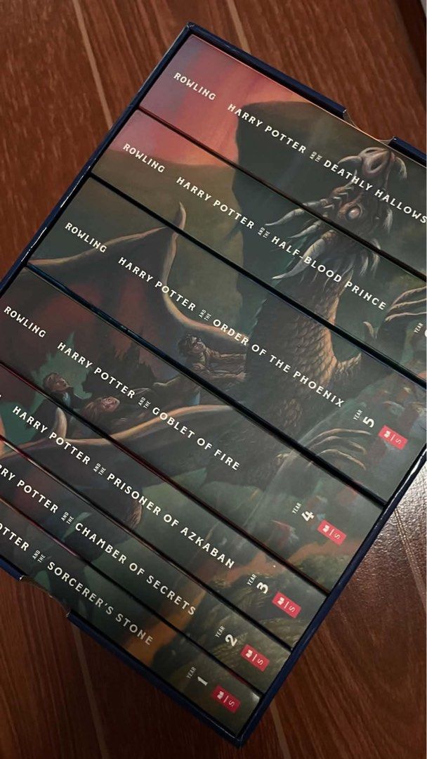 Harry Potter Book Set (Category: Children's Books) located in Pasig City. Submitted by elwlachick23047 (Listing ID 1463247594, Image 2). Description: HARRY POTTER BOOK SET FOR SALE ‼️ — Books 1-7, Deluxe Edition (Paperback) — Original Price: P6,999.00 — Selling for: P6,500.00, negotiable — BARELY used, only read the first two books ~ — 📍 San Juan City based — J&T or Lalamove for delivery — Delivery fee is to be shouldered by the buyer.