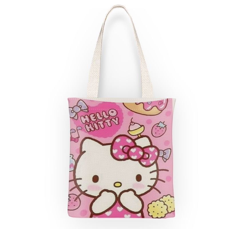 Hello Kitty Themed Canvas Tote Bag (Small) (Category: Tote Bags) located in Taguig. Submitted by realmshop (Listing ID 1463171577, Image 1). Description: Hello Kitty Themed Canvas Tote Bag (Small) 🎀 Adorable Themed Canvas Tote Bag – Hello Kitty & Zootopia Edition | Reusable Eco-Friendly Shoulder Bag ✨ Carry a little extra cute and a lot of practicality wherever you go! Upgrade your everyday carry with this charming Themed Canvas Tote Bag, featur