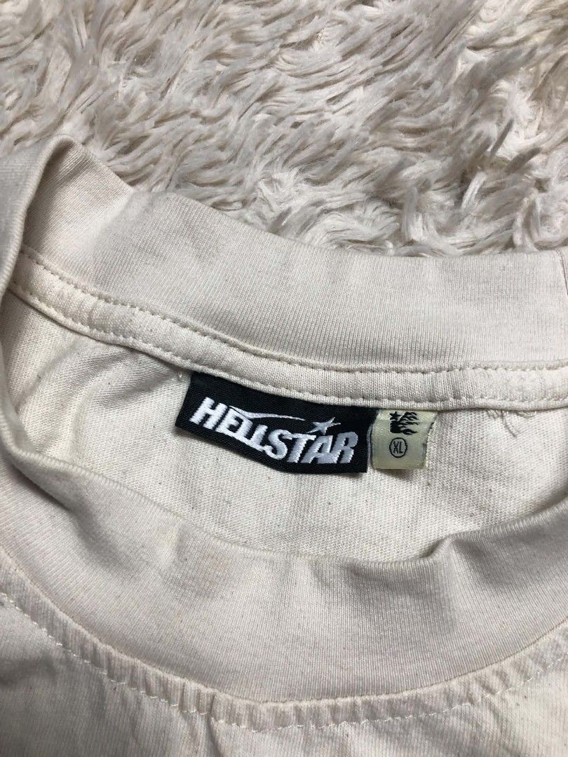Hellstar shining Boy logo Tee (Category: Tshirts & Polo Shirts ) located in Manila. Submitted by truecat.00a53a (Listing ID 1463303344, Image 3). Description: size xl excellent condition legit and authentic with scan authenticity.