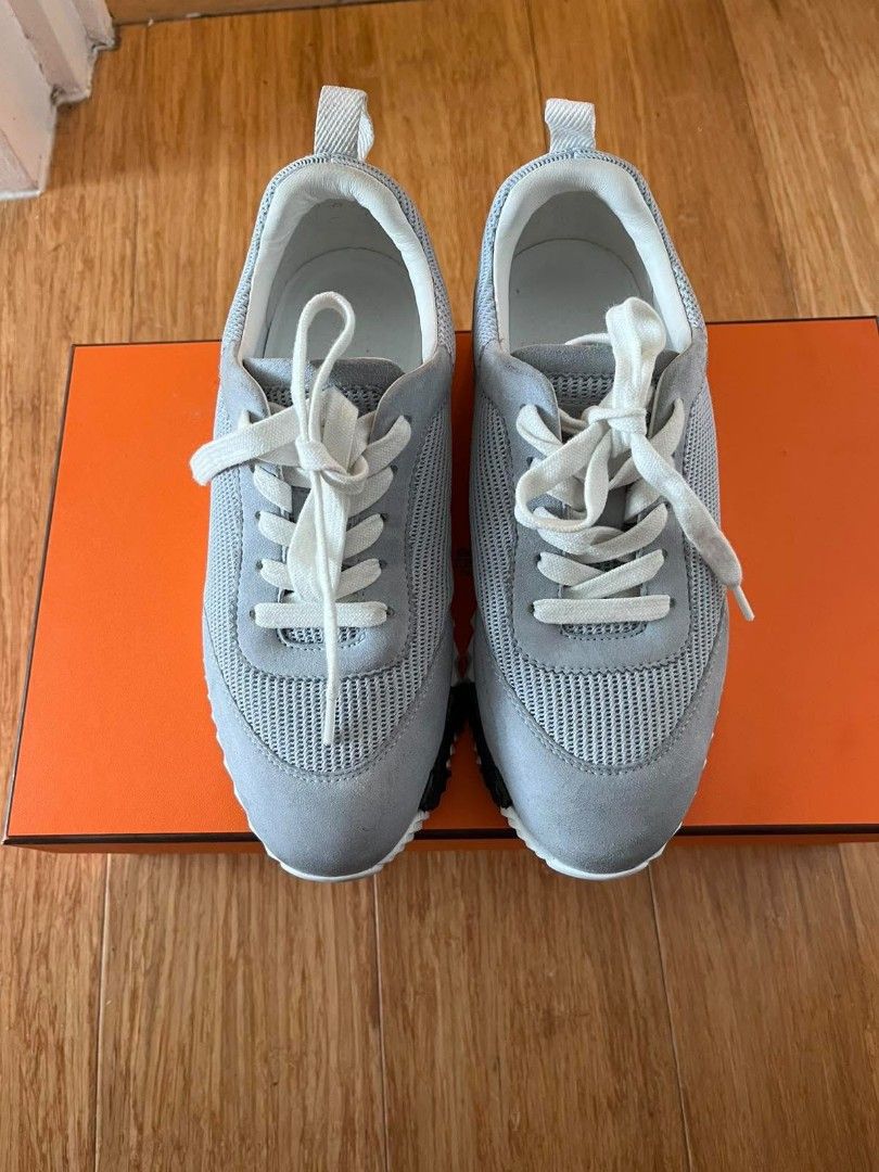 Hermès Bouncing Sneaker Gris Nuage ( Cloud Grey ) (Category: Sneakers) located in Las Pinas. Submitted by oddphoenix.2e5c23 (Listing ID 1463225963, Image 1). Description: size 6 womens.