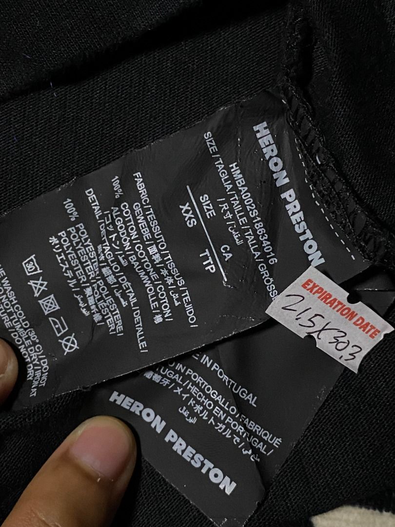 Heron preston | long sleeves (Category: Tshirts & Polo Shirts ) located in Las Pinas. Submitted by all_details_posted (Listing ID 1463148795, Image 3). Description: embroid all details need soft wash only.