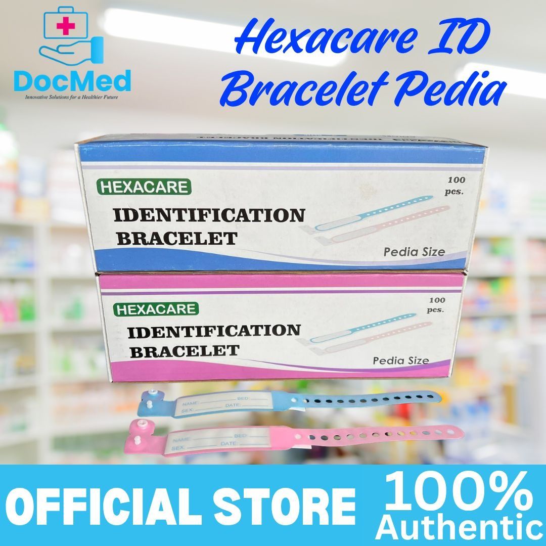 Hexacare Identification Bracelet Pedia Size - 100 pcs (Category: Medical Supplies & Tools) located in Quezon City. Submitted by zee_010200 (Listing ID 1463181638, Image 2). Description: - Hexacare Identification Bracelets - Pedia Size - Box of 100 pieces - Ideal for Hospitals & Clinics.