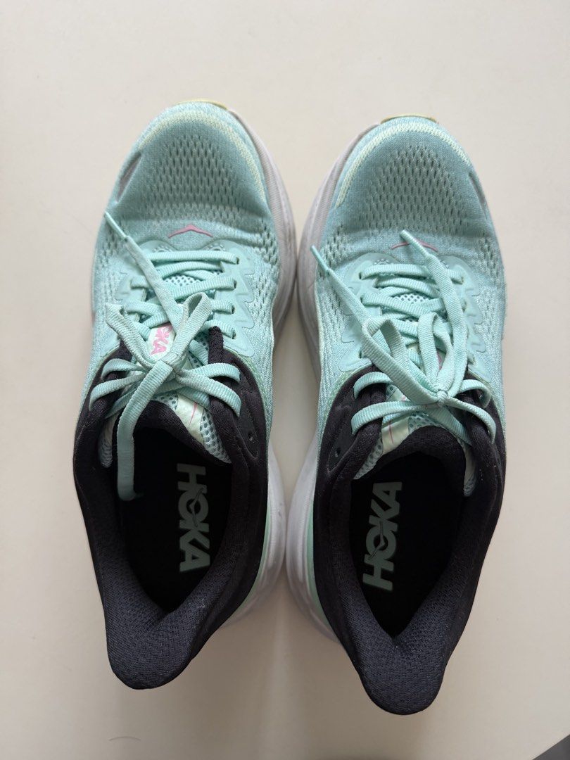 Hoka Bondi 9 Size 8 (Category: Sneakers) located in Manila. Submitted by yasminehannah (Listing ID 1463122575, Image 1). Description: used 5x. great for running. cushion is excellent. good for white feet. original price of this is 10,995..