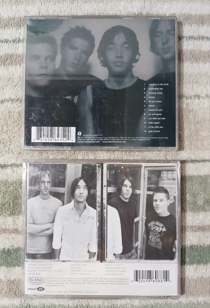 Hoobastank CDs: "The Reason" and "Everyday" (Category: CDs & DVDs) located in Manila. Submitted by miczngrz (Listing ID 1463279437, Image 2). Description: Hoobastank CDs for sale! "The Reason" CD for 500 "Everyday" CD for 400 Buy 2 for 800 Both albums are in their original jewel cases and has inlays. Perfect for Hoobastank fans!.