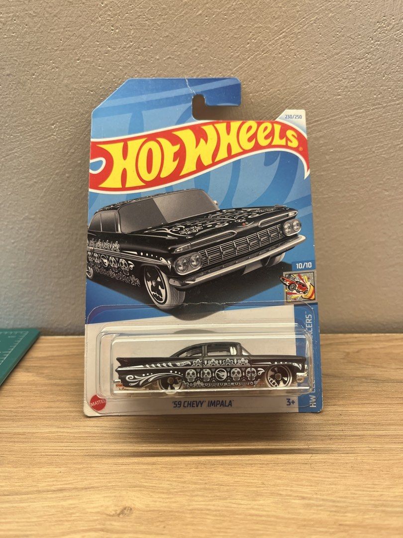 Hot Wheels Treasure Hunt '59 Chevy Impala (Category: Vehicle & Diecast Models) located in Manila. Submitted by omo__ (Listing ID 1463208905, Image 1). Description: Card bawal sa maselan.