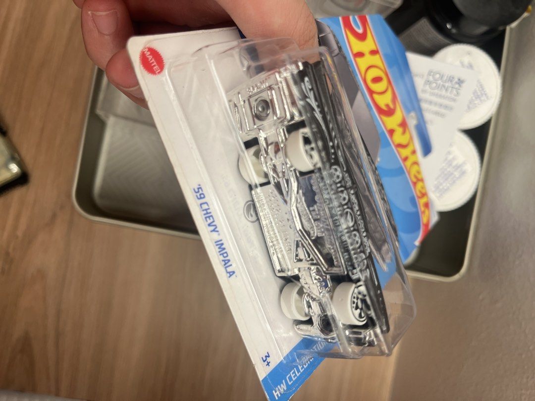 Hot Wheels Treasure Hunt '59 Chevy Impala (Category: Vehicle & Diecast Models) located in Manila. Submitted by omo__ (Listing ID 1463208905, Image 2). Description: Card bawal sa maselan.