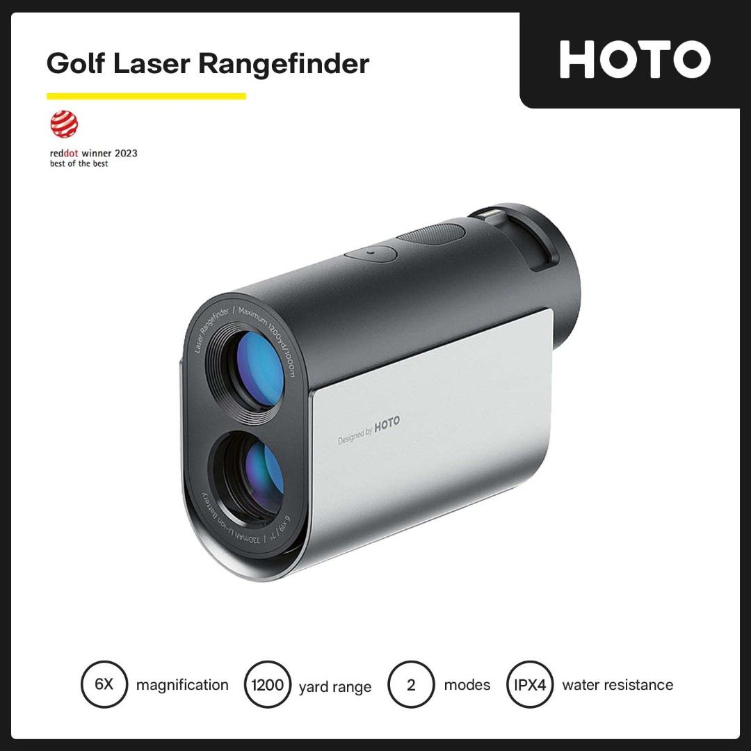 HOTO Golf Laser Rangefinder (Category: Golf) located in Taguig. Submitted by ginoerms (Listing ID 1463210599, Image 1). Description: 🏌️‍♂️ HOTO GOLF LASER RANGEFINDER – FOR SALE! ⛳️ Selling my HOTO Golf Laser Rangefinder, featuring: 🎯 Up to 1,200-yard range 📏 6× magnification ⚡ Fast distance measurement (up to 0.5 seconds) ⛳ Flag lock & slope compensation modes 🔋 USB-C rechargeable 🎒 Compact and lightweight (190g) Perfect for golfers looking