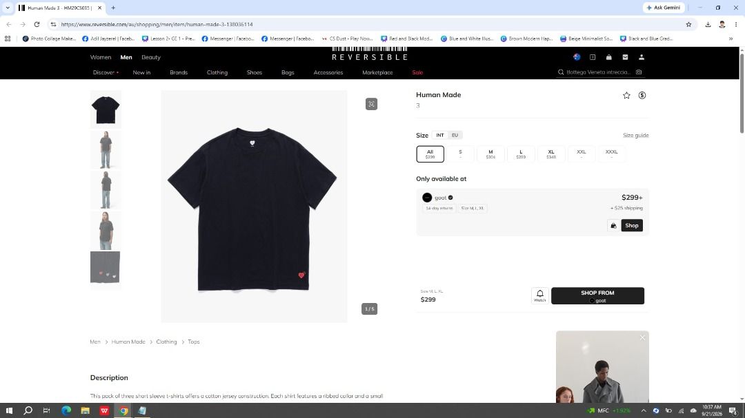 📌Human Made Heart Print Logo (Category: Tshirts & Polo Shirts ) located in Davao. Submitted by mixshopph (Listing ID 1463138181, Image 2). Description: 📌Human Made Heart Print Logo Size: Small to Medium Width: 24 Length: 25 Boxy Type Color rate: 8.9/10 Issue: No Issue Market Price: $299 ( ₱,18,774.21 ) Lightly used: Used with care. Flaws, if any, are barely noticeable. 📩:DM for inquiries 📩 Negotiable! DM your offer. 📦 Shipping fee is covered