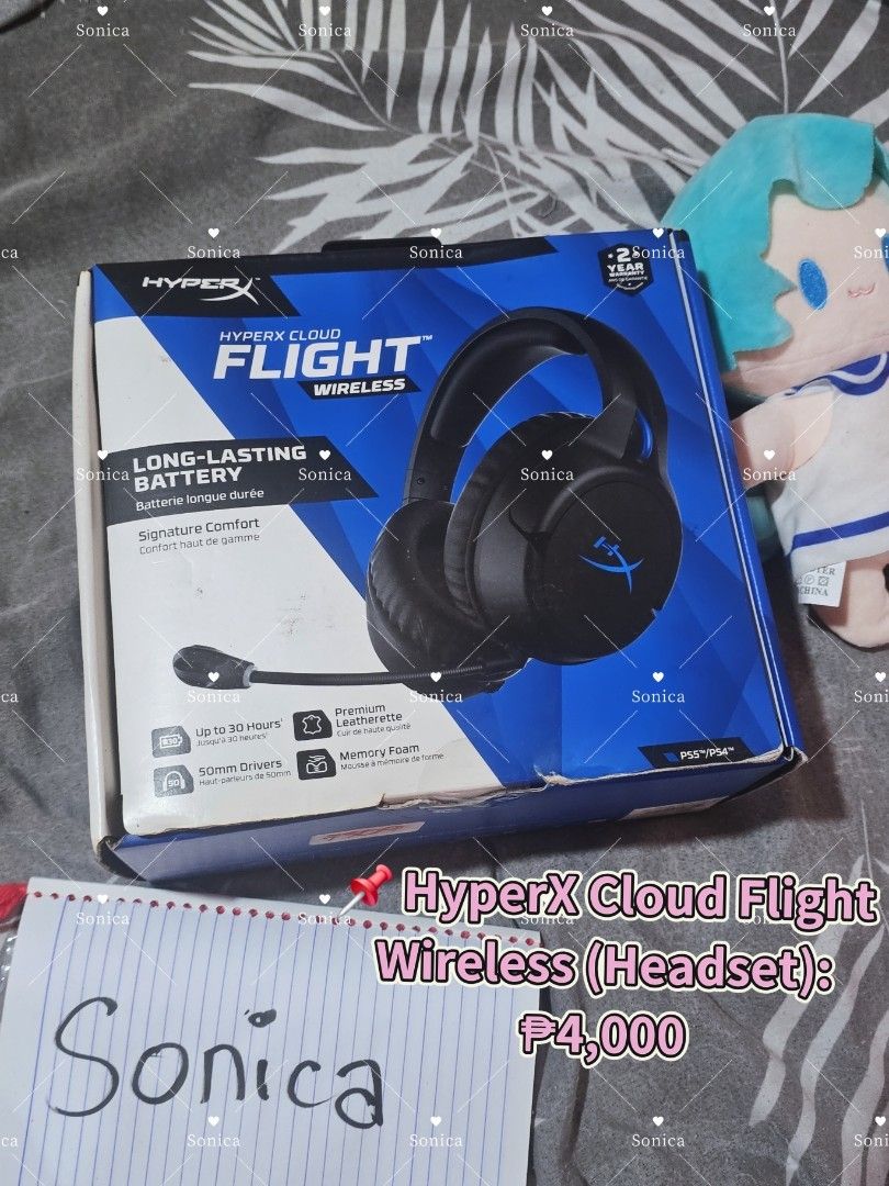 HyperX Cloud Flight Wireless (Headset) (Category: Headphones & Headsets) located in Bulacan. Submitted by melphie.chan (Listing ID 1463281255, Image 1). Description: Orig/Brand new - never used 📍 Loc: Bulacan Shipping: JNT/lalamove.