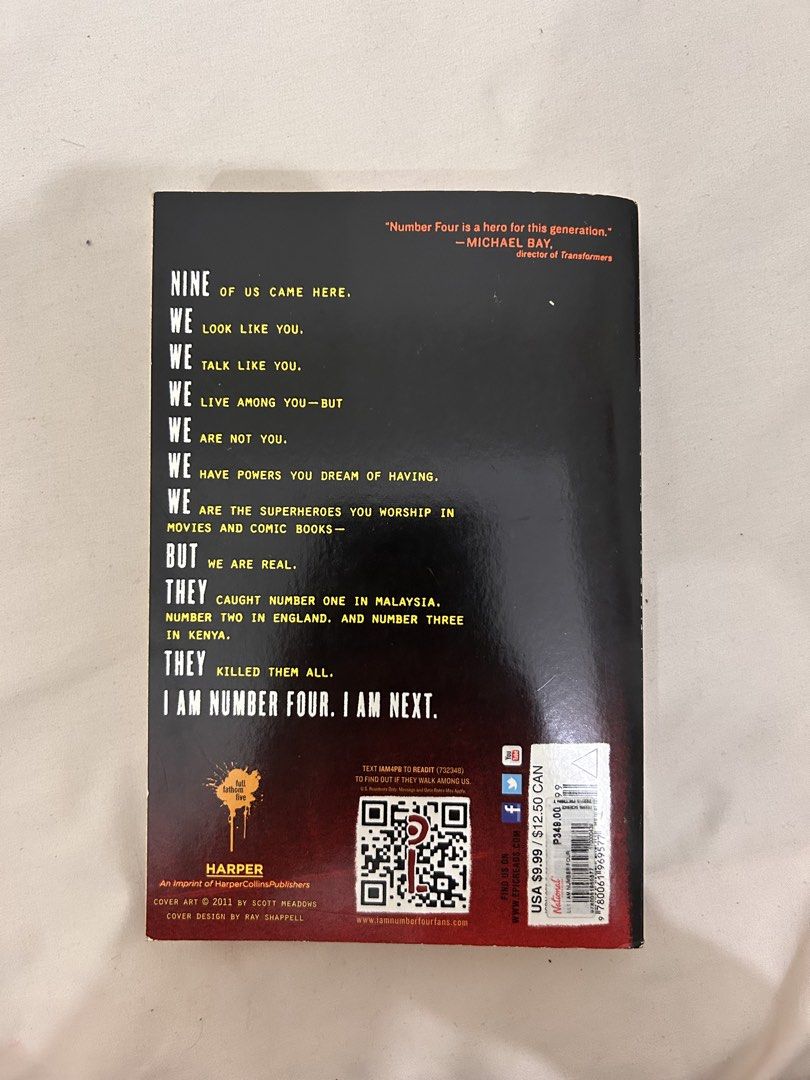 I Am Number Four by Pittacus Lore (Paperback) (Category: Storybooks) located in Manila. Submitted by janibonani (Listing ID 1463151973, Image 2). Description: - no annotations - very good condition - bought on nbs - loc: galicia, espana.
