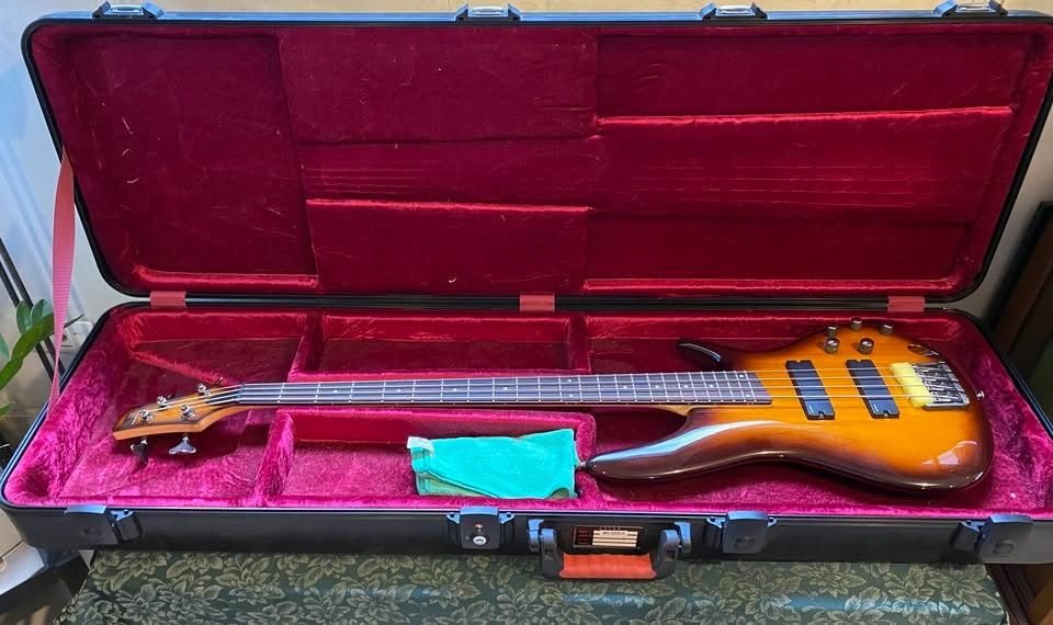 Ibanez SR370 with Gator Hard Case (BUNDLE ONLY) (Category: Musical Instruments) located in Makati City. Submitted by mioyminoy (Listing ID 1463215595, Image 1). Description: Selling an Ibanez SR370 Bass Guitar with Gator Hard Case! Ibanez SR370 - Brown Burst finish - Maple body and 5-piece maple/rosewood neck - 24 medium frets - Ibanez CAP EXF-N2 bridge and neck pickups - Ibanez Custom Electronics 3-band - Master volume, balancer, and 3-band EQ (