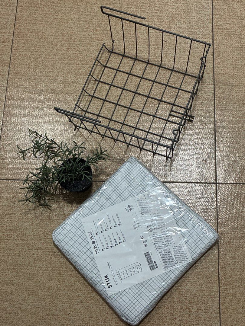 IKEA Storage Basket + Wire Hanging Basket + Decorative Plant — Set (Category: Other Home Decor) located in Manila. Submitted by leny_lou (Listing ID 1463225049, Image 1). Description: Selling as one complete set. Perfect for organizing and adding a simple decorative touch to your home, bedroom, office, or dorm. Set includes: * IKEA SKUBB storage organizer/basket * Black wire hanging/storage basket * Decorative artificial plant with pot 📌 Conditi