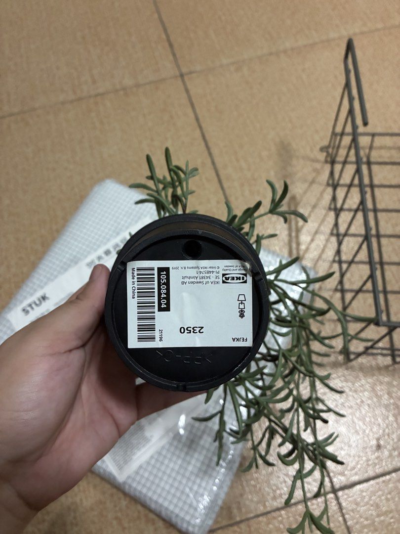 IKEA Storage Basket + Wire Hanging Basket + Decorative Plant — Set (Category: Other Home Decor) located in Manila. Submitted by leny_lou (Listing ID 1463225049, Image 3). Description: Selling as one complete set. Perfect for organizing and adding a simple decorative touch to your home, bedroom, office, or dorm. Set includes: * IKEA SKUBB storage organizer/basket * Black wire hanging/storage basket * Decorative artificial plant with pot 📌 Conditi