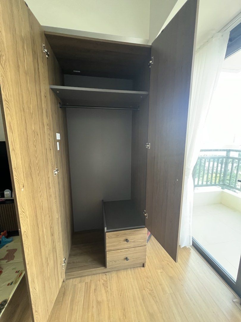IKEA wardrobe (Category: Shelves, Cabinets & Racks) located in Muntinlupa City. Submitted by lizzzzzzie (Listing ID 1463193862, Image 2). Description: IKEA wardrobe. Pre loved. RFS: new condo has built in wardrobe already. Shipping fee to be shouldered by buyer. .