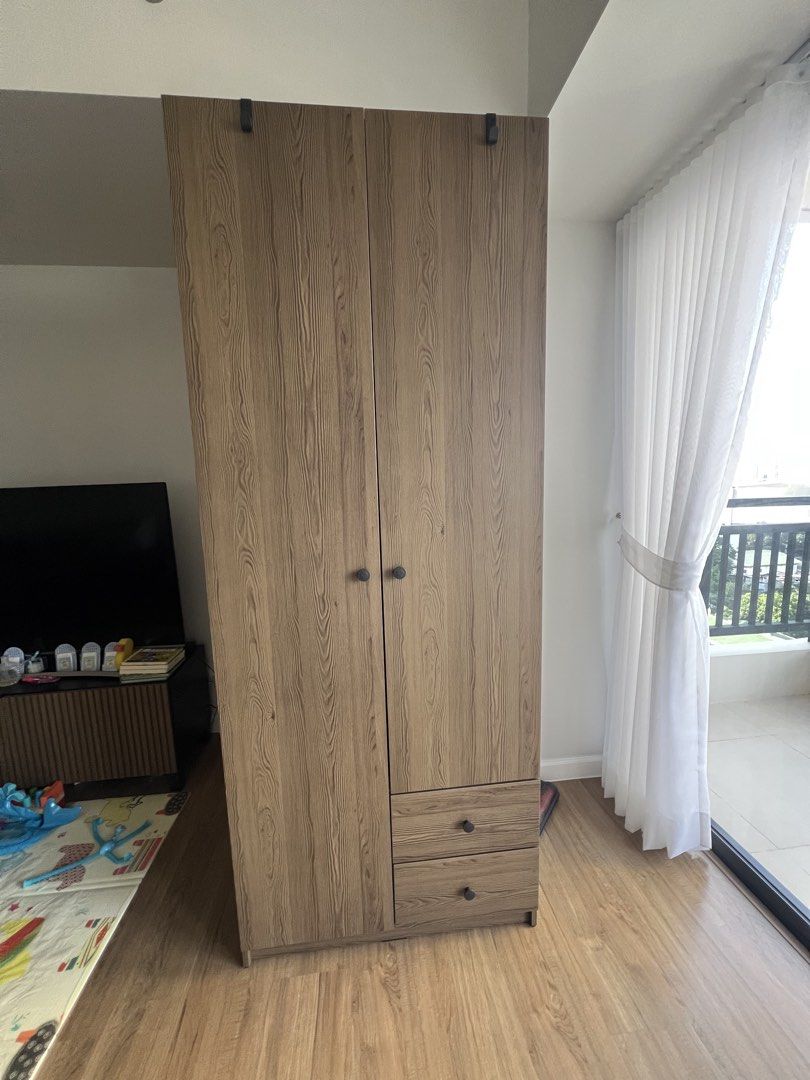 IKEA wardrobe (Category: Shelves, Cabinets & Racks) located in Muntinlupa City. Submitted by lizzzzzzie (Listing ID 1463193862, Image 1). Description: IKEA wardrobe. Pre loved. RFS: new condo has built in wardrobe already. Shipping fee to be shouldered by buyer. .