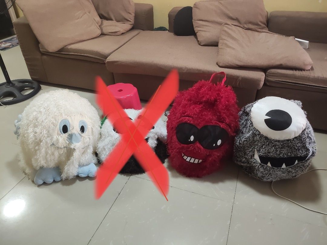 Inflatable Cute Monster Plush - Various Designs (Category: Plushies & Soft Toys) located in Cavite. Submitted by nobledeer_10a275_598 (Listing ID 1463287831, Image 1). Description: 🇦🇪 GIANT INFLATABLE MONSTER TOYS — GALING DUBAI! 🇦🇪 👁️ Grey One-Eyed — ₱250 🤍 White Yeti — ₱250 🔴 Red Cool Monster — 300 📦 ALL 3 for ₱500 ONLY! ✅ 1. 🎪 PLAY / JUMP / BOUNCE TOY — PINAKAMAIN GAMIT! ✅ 2. 🏠 DECORATION / PARTY PROP Specialty on Halloween ✅ 3. 🎽 P