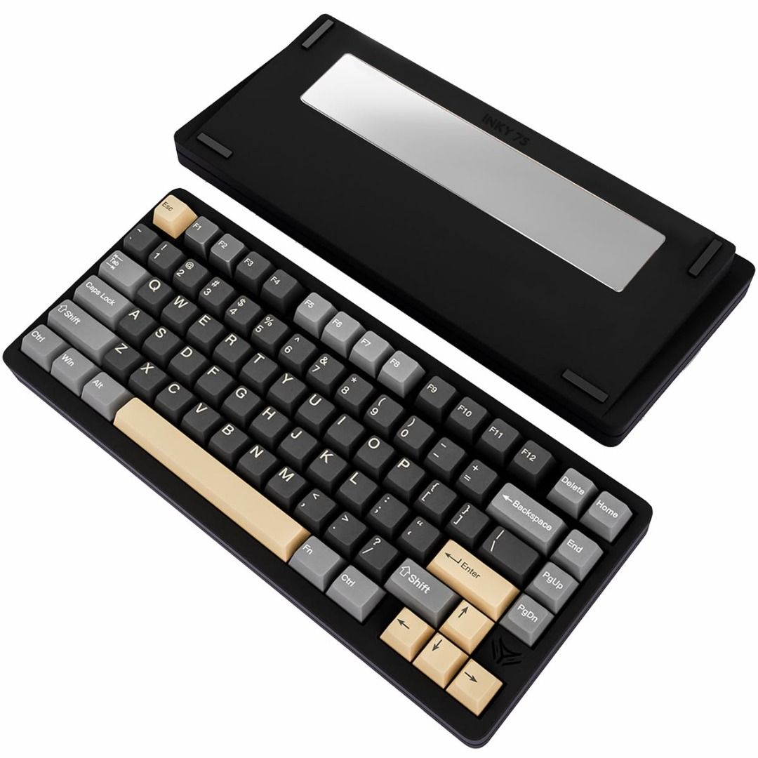 Inky75 Keycaps – Raven Black (Category: Computer Keyboard) located in Bulacan. Submitted by lexareads (Listing ID 1463321184, Image 1). Description: Selling my Inky75 keycaps. KEYCAPS ONLY, keyboard is NOT included. Please check the photo for the keyboard layout reference. - 81 keys - Raven Black color - Thick keycaps - WASD keys have a slightly shinier finish than the rest (due to constant use.).