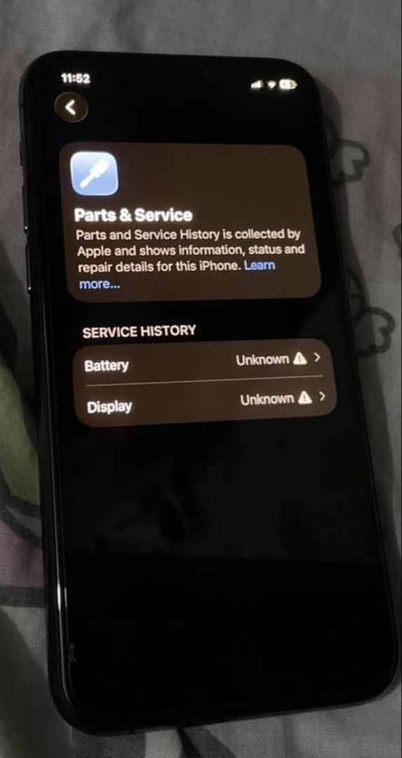 Iphone 11 Pro 256gb (Category: iPhone 11 Series) located in Manila. Submitted by buyandsellerr (Listing ID 1463234723, Image 1). Description: has dents replace batt and face id workih truetone and face id meet up manila .