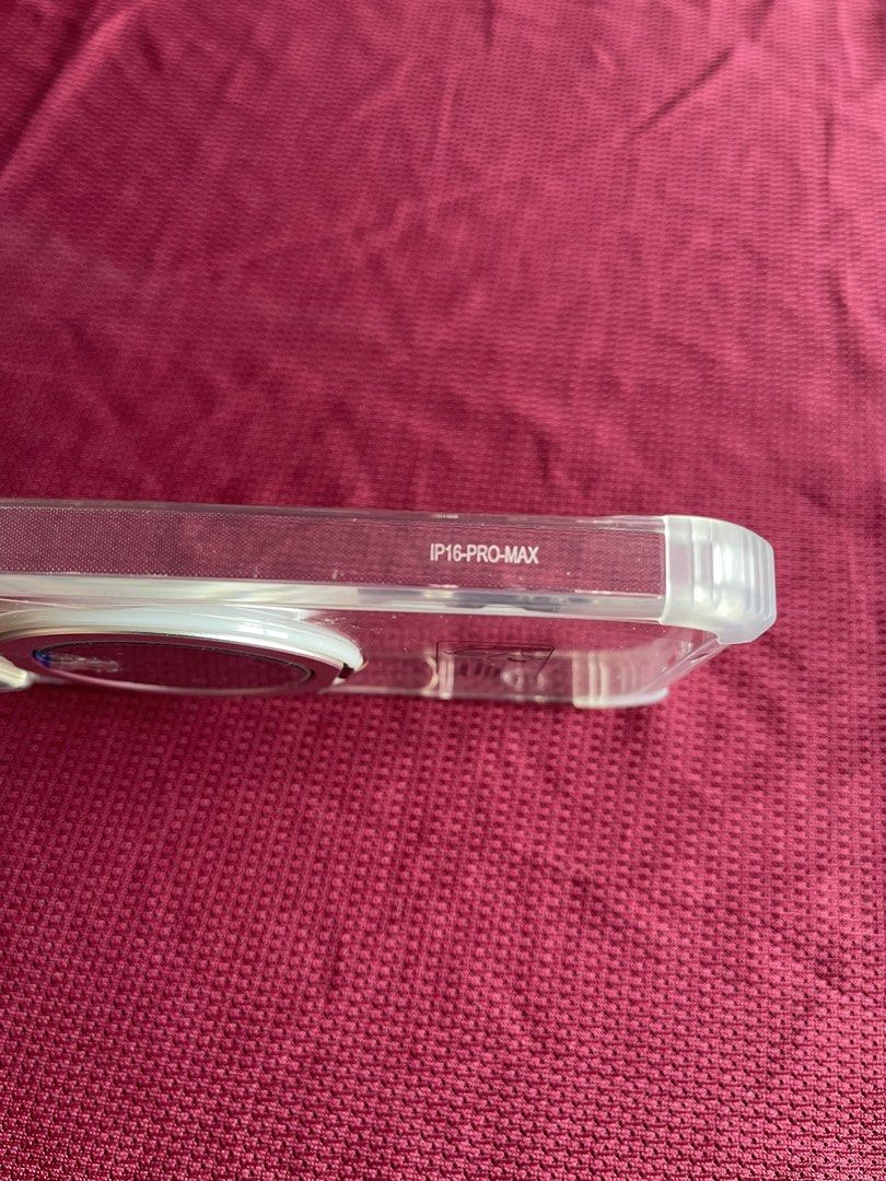 Iphone 16 pro max clear case (Category: Cases & Sleeves) located in Manila. Submitted by dstrangerthings (Listing ID 1463166405, Image 3). Description: hard clear case.