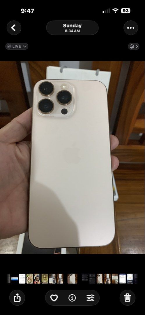 iphone 16 promax 256 gb (Category: iPhone 16 Series) located in Antipolo. Submitted by sweetchildpuza (Listing ID 1463322483, Image 3). Description: negotiable inclusive box cord newly sim card injector negotiable.