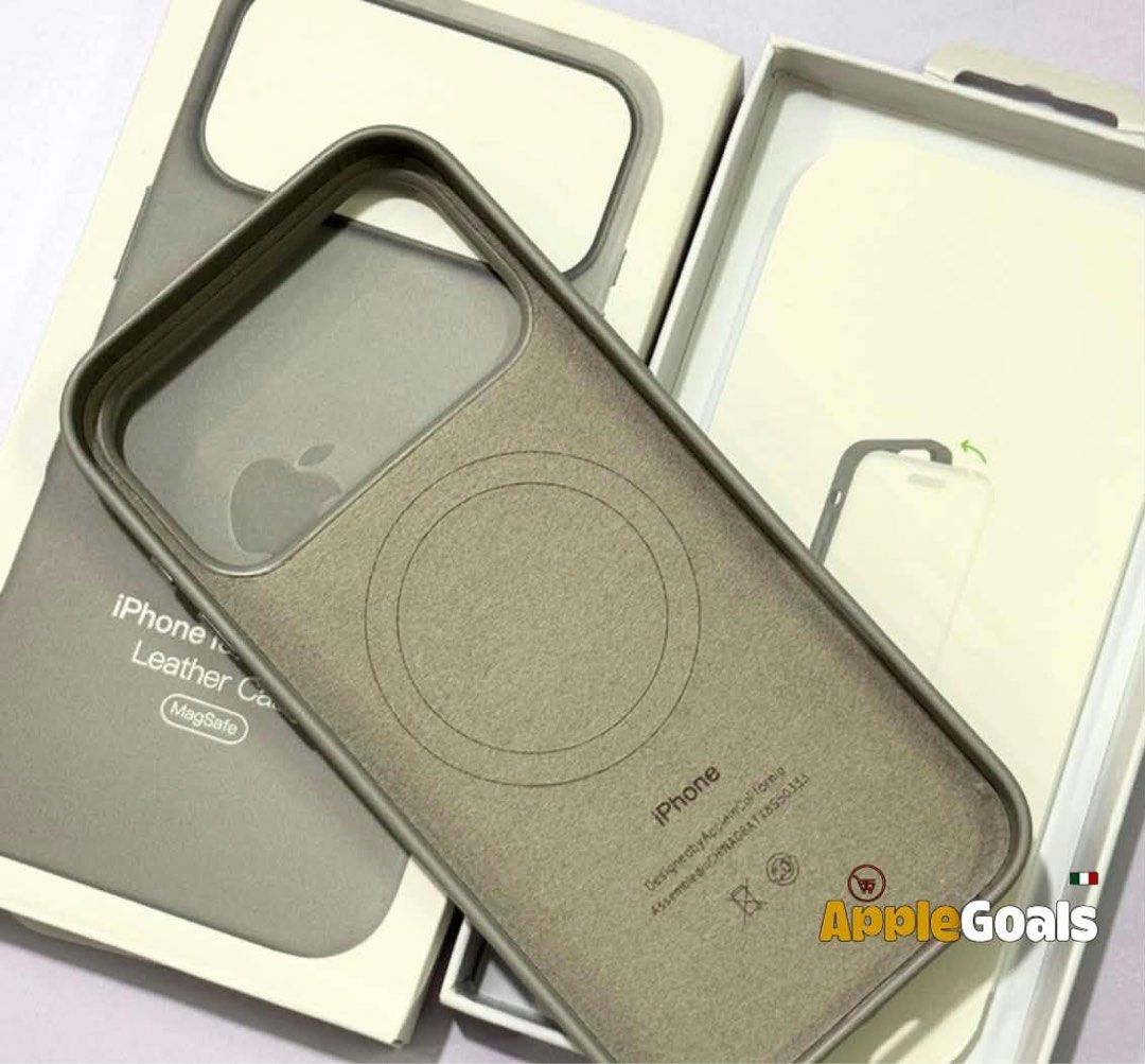 iPhone 18 Pro Max/ 17 Pro Max MagSafe Leather Case [Light Gray] (Category: Cases & Sleeves) located in Manila. Submitted by mercedgret74092 (Listing ID 1463143577, Image 3). Description: Available on hand po.
