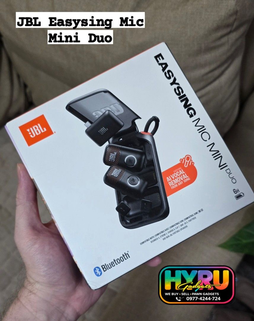 JBL EASYSING MIC MINI DUO (Category: Microphones) located in Malabon City. Submitted by hyrugadgets (Listing ID 1463204563, Image 1). Description: JBL EASYSING MIC MINI DUO BRANDNEW SEALED UNIT P.10,990 MALABON PIN: HYRU GADGETS.