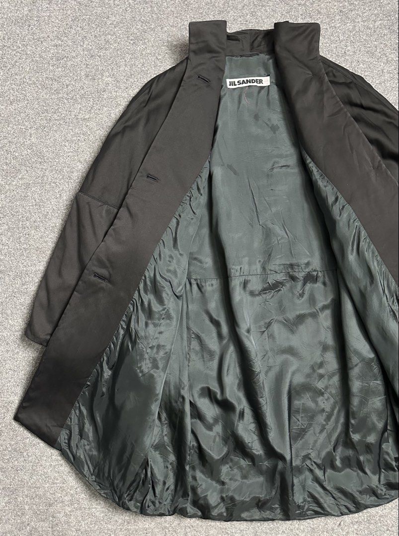 Jil Sander - 90’s Padded Oversized Coat - Stand Collar (Category: Coats, Jackets and Outerwear) located in Manila. Submitted by scissor.2fifthy (Listing ID 1463277928, Image 3). Description: Jil Sander - 90’s Padded Oversized Coat - Stand Collar Tagged size: 38 fits Medium (see measurement) Made in Italy Material: 68% Viscose - Nylon 90/100 condition rate Used with care Flaw: Minor sign of usage only Very presentable Check all photos for more det