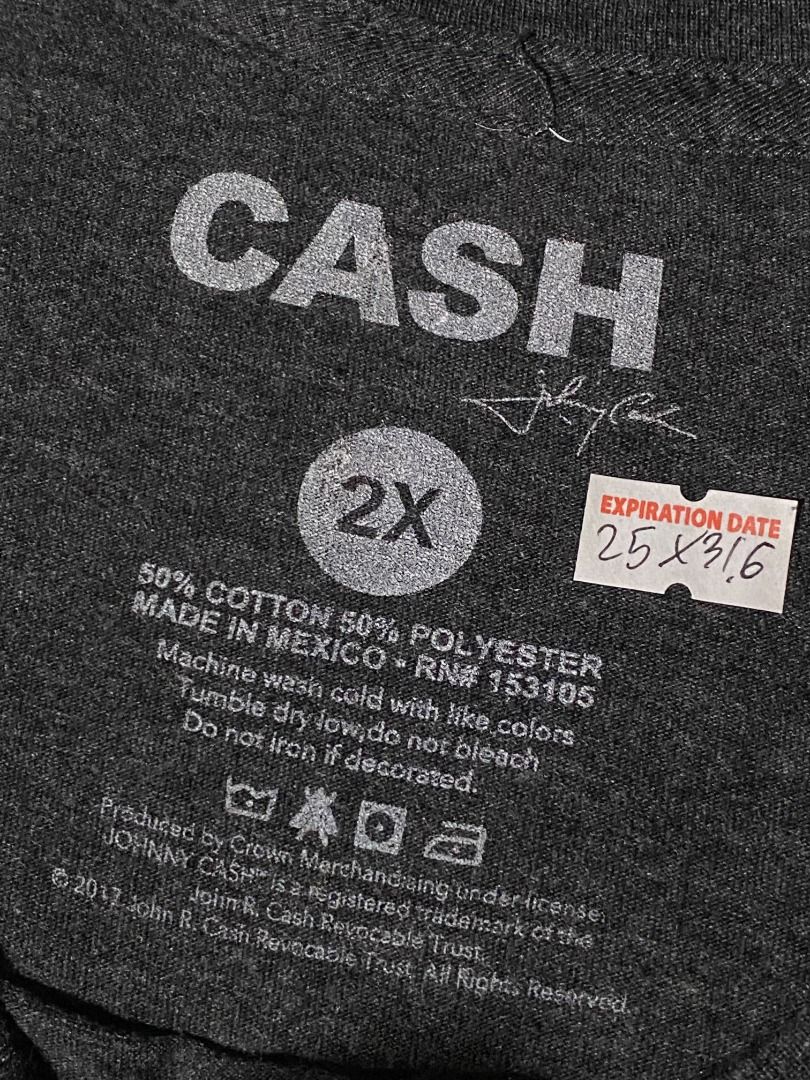Johnny cash shirt (Category: Tshirts & Polo Shirts ) located in Las Pinas. Submitted by all_details_posted (Listing ID 1463134788, Image 2). Description: no issue can pass as new.