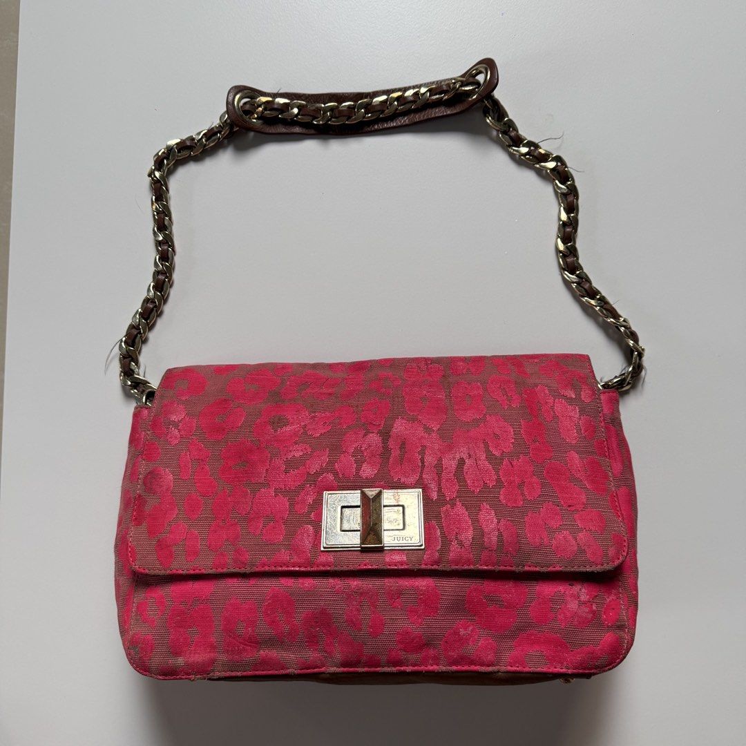 Juicy couture pink leopard y2k kili (Category: Luxury Bags & Wallets) located in Cavite. Submitted by kalebfindsluxs (Listing ID 1463313403, Image 1). Description: Juicy couture pink leopard y2k kili Good Sign of usage Rubs scratches Check details - 1880 + sf Loc cavite Jnt / lalamove.