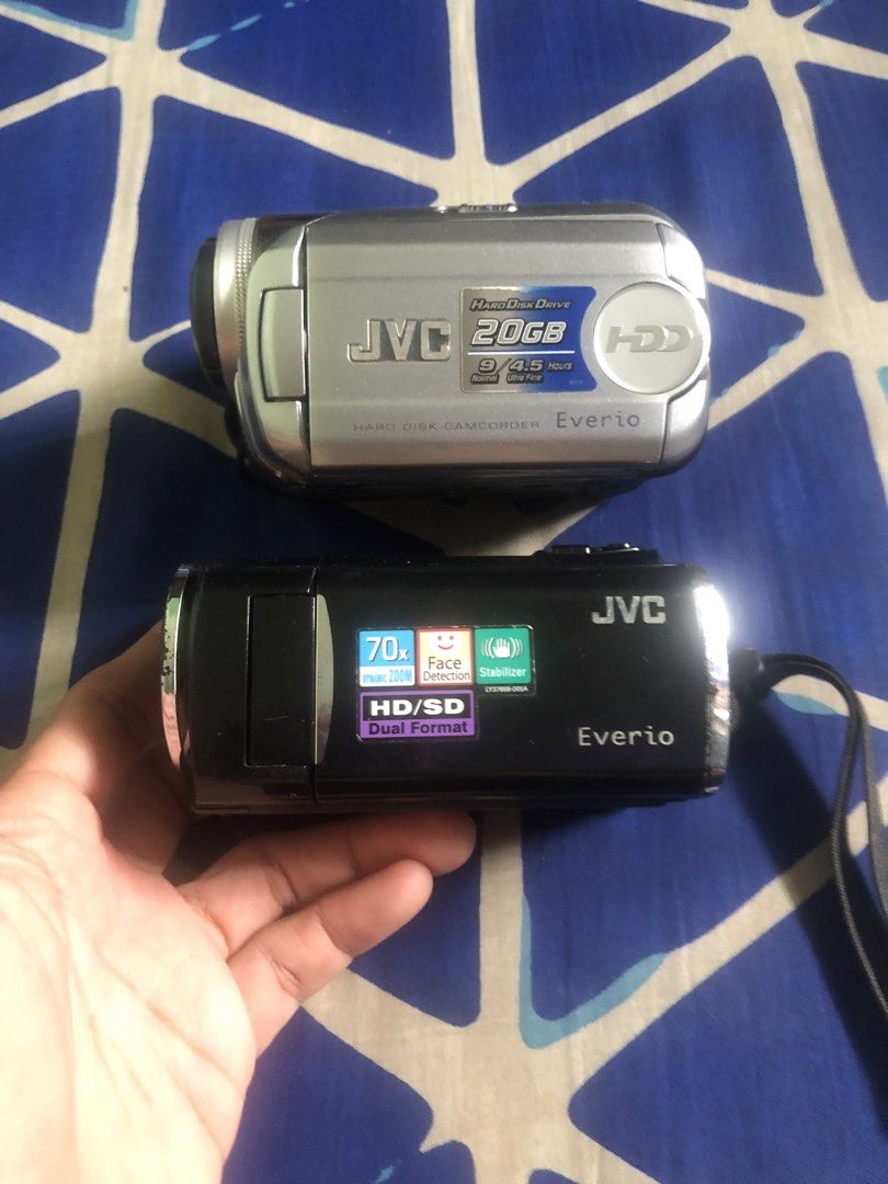 JVC Everio handy cams untested bundle (Category: Video Cameras) located in Quezon City. Submitted by markgolveo (Listing ID 1463132550, Image 1). Description: JVC Everio handy cams untested bundle Untested bundle no batteries Selling as set pair only no set breaking For parts out repairs considered as defectives.