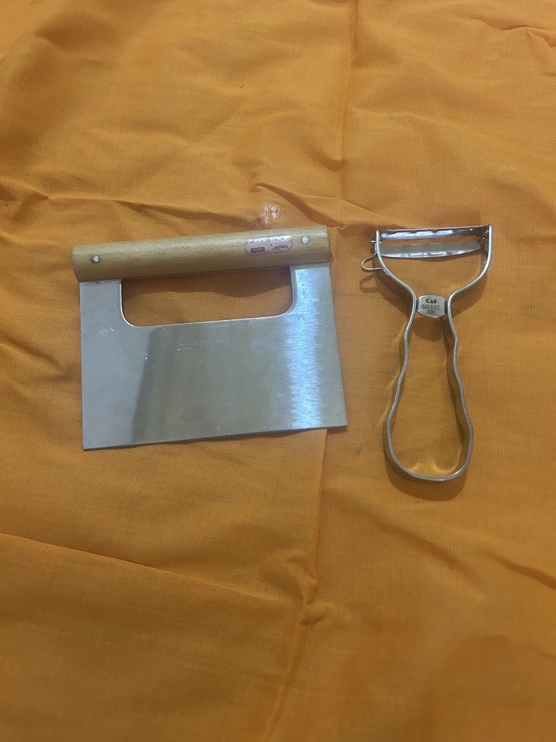Kai peeler and stainless steel bench scraper (Category: Knives & Chopping Boards) located in Bulacan. Submitted by ourdailybreads (Listing ID 1463184016, Image 1). Description: .