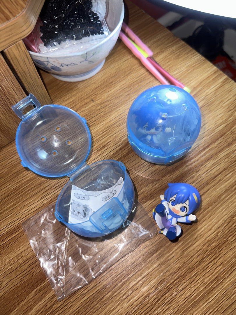 Kaito Bandai Gatcha Miku (Category: Figurines & Statues) located in Manila. Submitted by beabadobeee (Listing ID 1463166142, Image 1). Description: ⭐️ NEW only opened the other one to see ⭐️ ₱150 each if getting indiv ⭐️ Lalamove, J&T or flashexp ⭐️ Q.C metro Manila.
