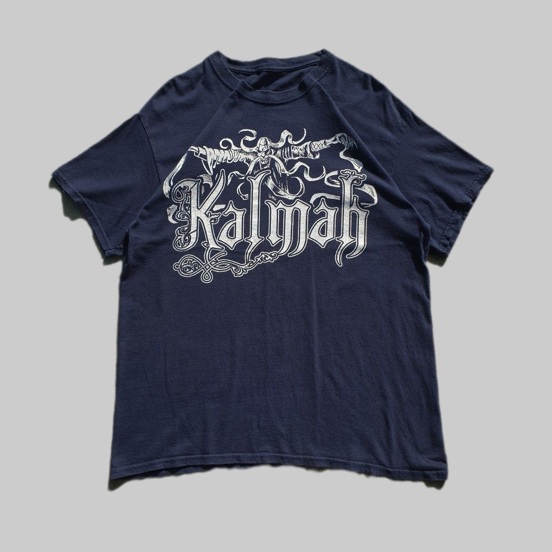Kalmah Band Shirt (Category: Tshirts & Polo Shirts ) located in Bani. Submitted by thriftmaggots.ph (Listing ID 1463259976, Image 1). Description: Kalmah 2013 Album Shirt Claim for 350php + shipping fee Large 22/28 Cut tag & Minimal hairline crackprint Dark blue color Loc pangasinan, luzon Courier jnt express Payment first.