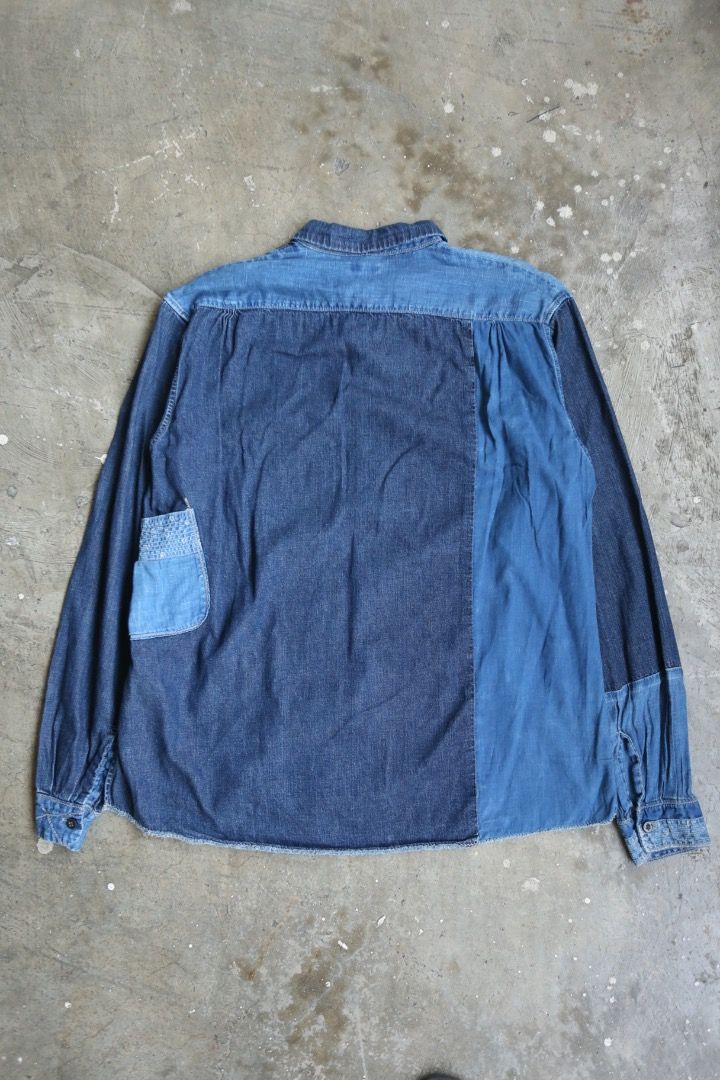 Kapital - 2022 - IDG Patchwork Katmandu Shirt (Category: Formal Shirts) located in Manila. Submitted by graymatter_ (Listing ID 1463220713, Image 3). Description: Kapital - 2022 - IDG Patchwork Katmandu Shirt Tagged Size: 3 Condition: 9/10 Material: 80% Linen, 20% Cotton Made in: Japan Dimensions Length: 30 Width: 24 Shoulder: 20 Sleeve: 26.