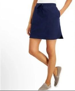 Karen Scott Women's Knit Skort (Category: Skirts) located in Manila. Submitted by april_sixteen (Listing ID 1463198607, Image 1). Description: - Casual navy blue skirt - Comfortable drawstring waist - Convenient side pockets - Ideal for everyday wear - Pairs easily with tops and sneakers - Great for casual outings.