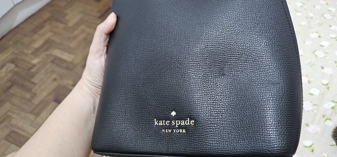 Kate Spade Darcy Small Bucket Bag (Category: Cross-body Bags) located in San Fernando. Submitted by adiwa (Listing ID 1463303335, Image 3). Description: - Authentic Kate Spade bucket bag - Silver hardware - Adjustable strap for comfortable wear - Meticulously cleaned, inside and out - Ideal for everyday use and errands - Minimal scratch see photos.
