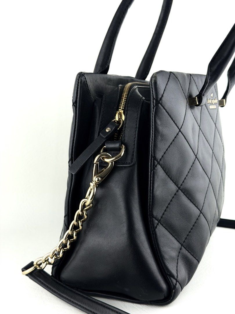 KATE SPADE Emerson Place Olivera Bag (Category: Cross-body Bags) located in Manila. Submitted by luvluxe.mnl (Listing ID 1463148297, Image 3). Description: Medium to semi large size Sooo pretty— quilted leather design Can fit so much inside!! Two way— crossbody, handbag or shoulder bag In very good to excellent condition Perf for work, school or everyday bag.